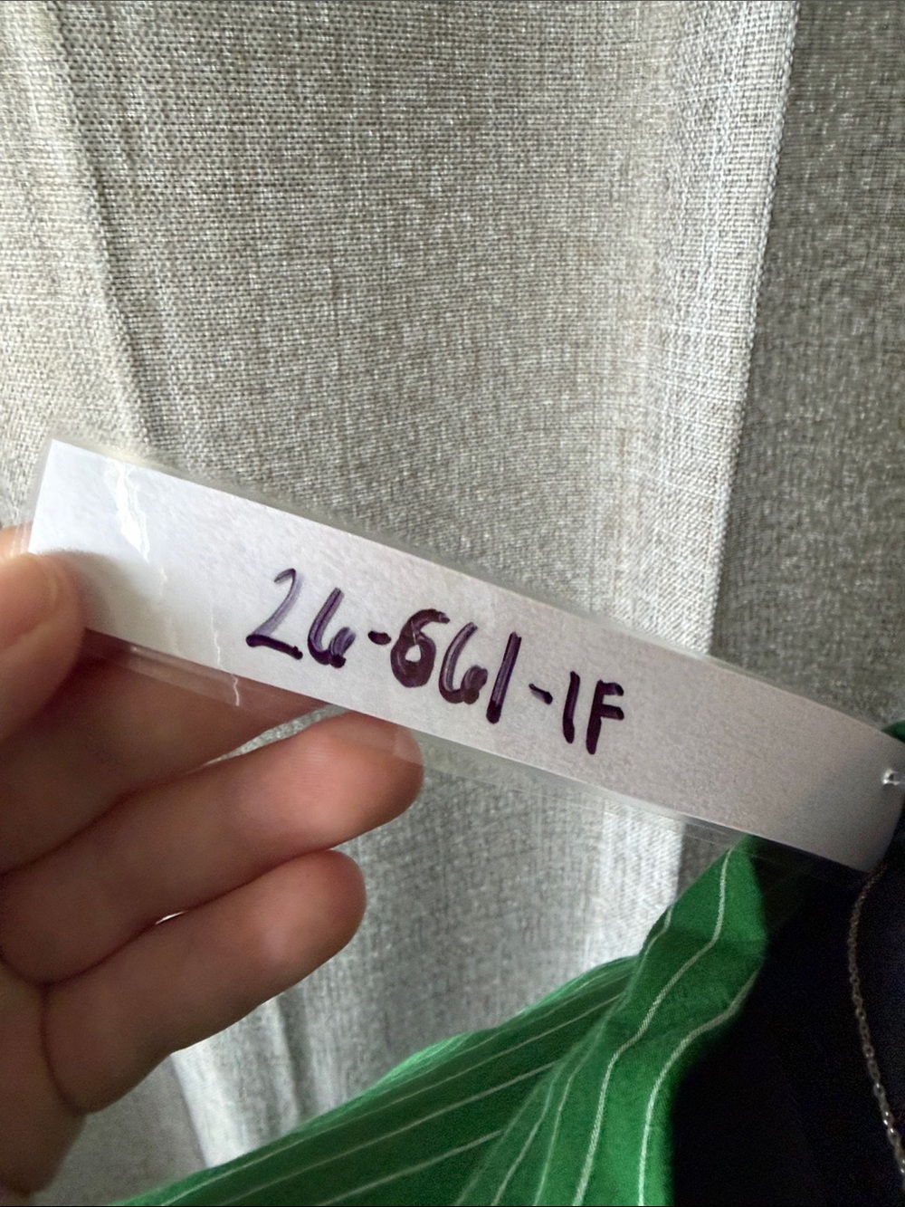 Madewell Green Striped Button-Up Shirt - Picture 5 of 7